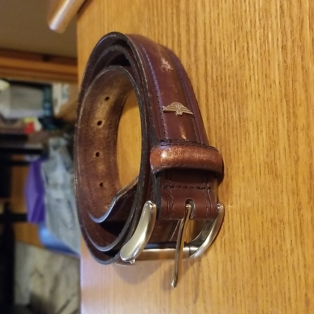 Dockers brown leather belt size 40 unisex